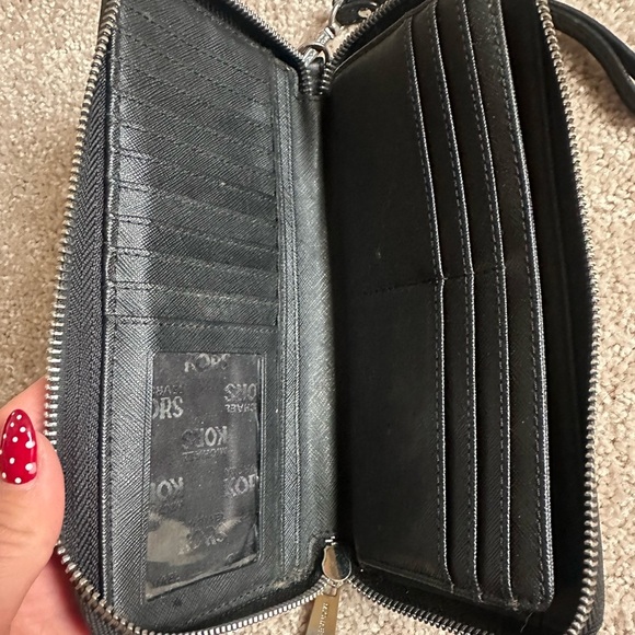 Michael Kors Black Logo Wristlet - Picture 3 of 3